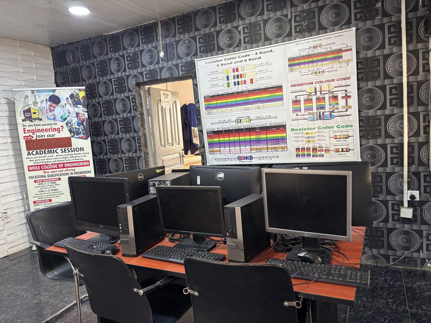 Computer networking training room